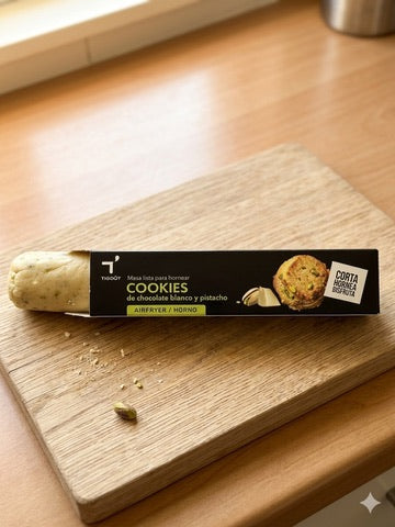 Cookie roll de chocolate blanco con pistacho (hasta 16 unidades)